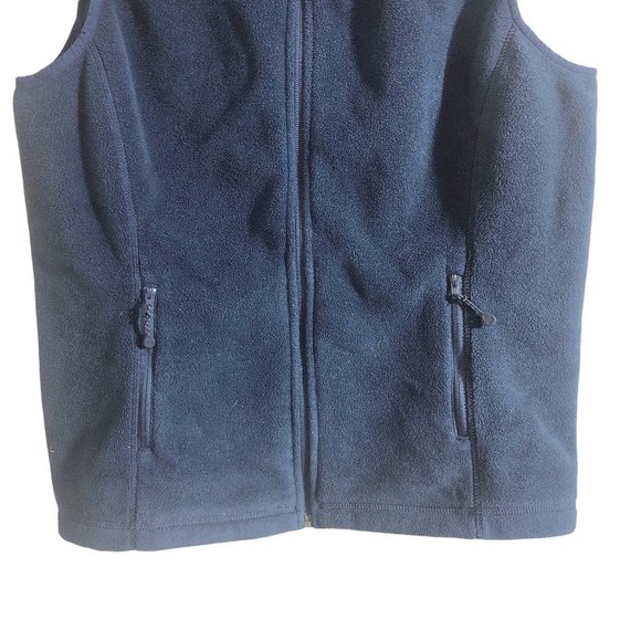 Vineyard Vines Navy Full Zip Sleeveless Fleece Vest Medium - Picture 7 of 9